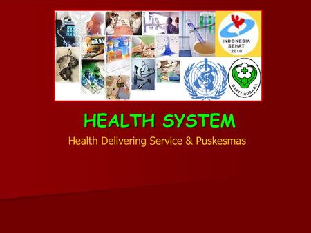 HEALTH SYSTEM Health Delivering Service & Puskesmas.
