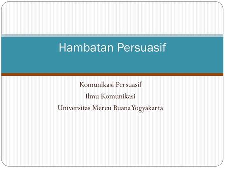 Universitas Mercu Buana Yogyakarta