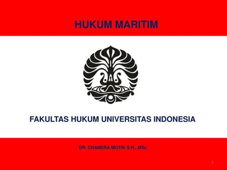 FAKULTAS HUKUM UNIVERSITAS INDONESIA