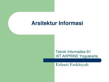 Teknik Informatika-S1 IST AKPRIND Yogyakarta Erfanti Fatkhiyah