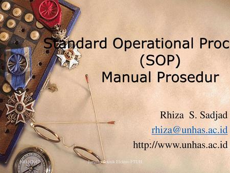 Standard Operational Procedures (SOP) Manual Prosedur