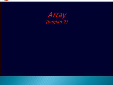 Array (bagian 2).
