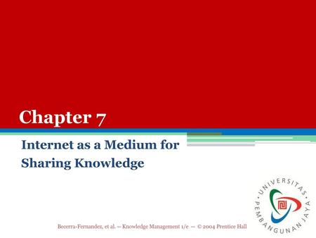 Internet as a Medium for Sharing Knowledge