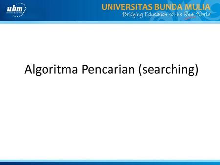 Algoritma Pencarian (searching)