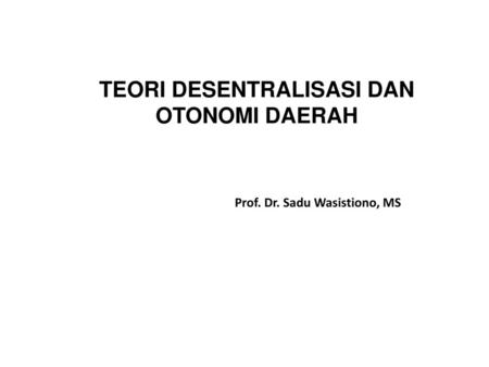Prof. Dr. Sadu Wasistiono, MS