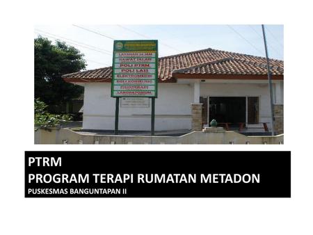 PTRM program terapi rumatan metadon Puskesmas Banguntapan II