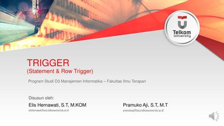 TRIGGER (Statement & Row Trigger)