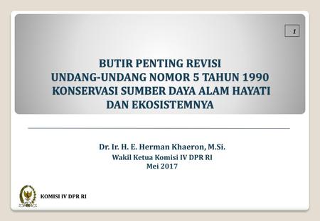 Dr. Ir. H. E. Herman Khaeron, M.Si. Wakil Ketua Komisi IV DPR RI