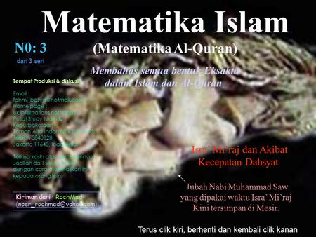 (Matematika Al-Quran) dalam Islam dan Al-Quran