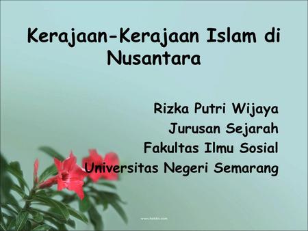 Kerajaan-Kerajaan Islam di Nusantara