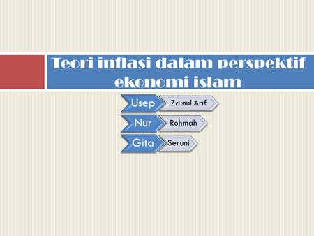 Teori inflasi dalam perspektif ekonomi islam
