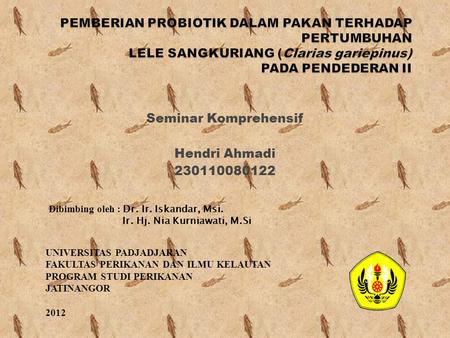 Seminar Komprehensif Hendri Ahmadi