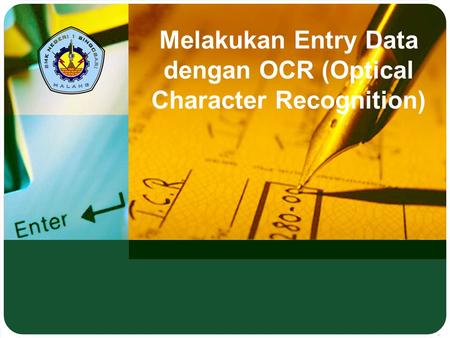Melakukan Entry Data dengan OCR (Optical Character Recognition)