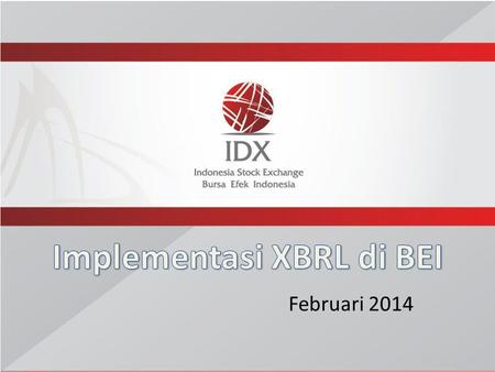Implementasi XBRL di BEI