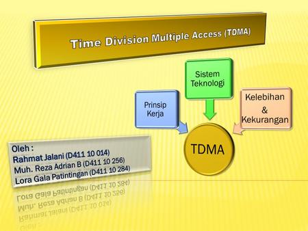 Time Division Multiple Access (TDMA)