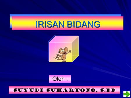 IRISAN BIDANG Oleh : Suyudi Suhartono, S.Pd.