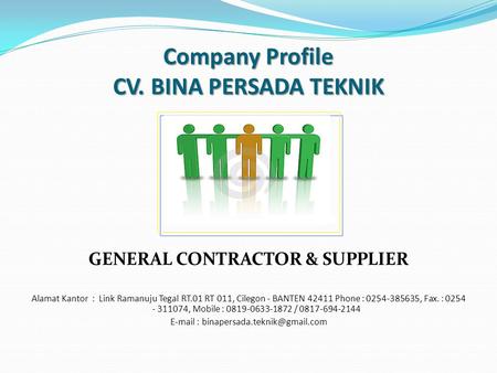 Company Profile CV. BINA PERSADA TEKNIK