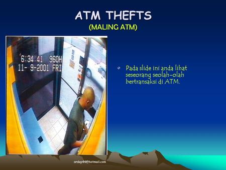 ATM THEFTS (MALING ATM)