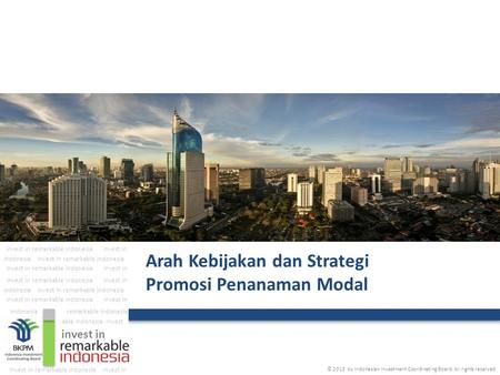 Invest in remarkable indonesia