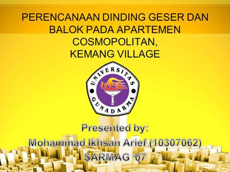 Presented by: Mohammad Ikhsan Arief ( ) SARMAG ‘07