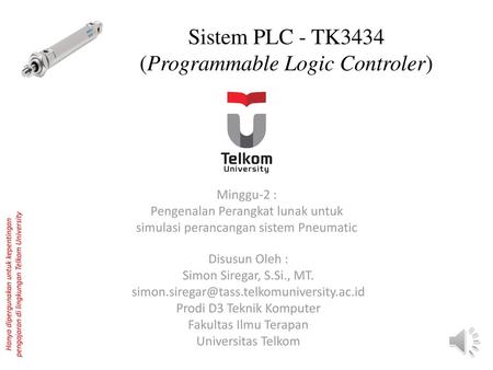 Sistem PLC - TK3434 (Programmable Logic Controler)