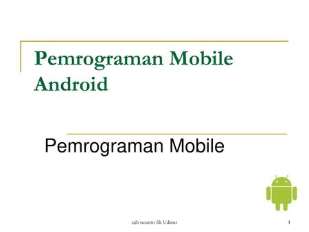Pemrograman Mobile Android