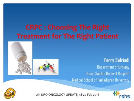 CRPC : Choosing The Right Treatment for The Right Patient
