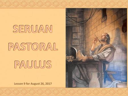 SERUAN PASTORAL PAULUS