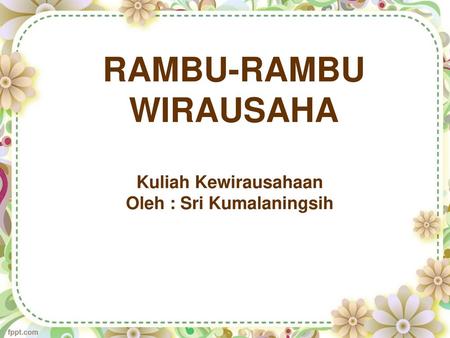 RAMBU-RAMBU WIRAUSAHA