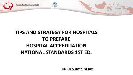 TIPS AND STRATEGY FOR HOSPITALS TO PREPARE