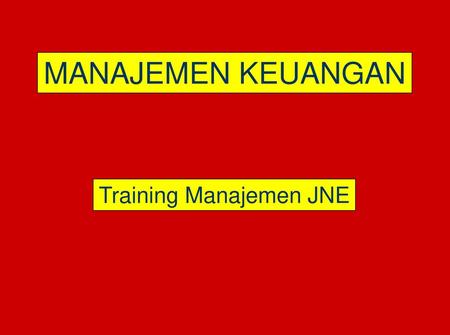 Training Manajemen JNE