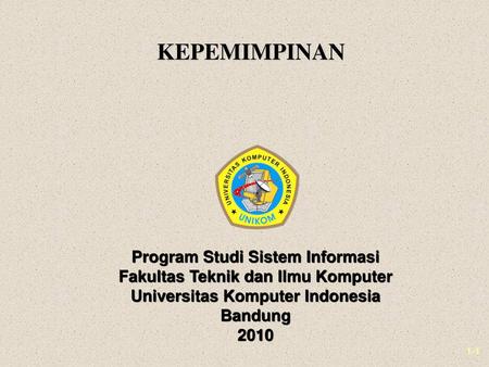 KEPEMIMPINAN Program Studi Sistem Informasi