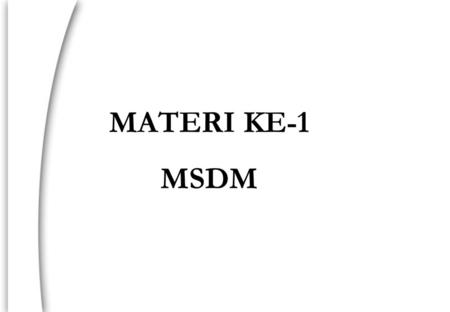 MATERI KE-1 MSDM.