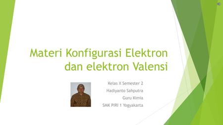 Materi Konfigurasi Elektron dan elektron Valensi