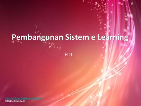 Pembangunan Sistem e Learning