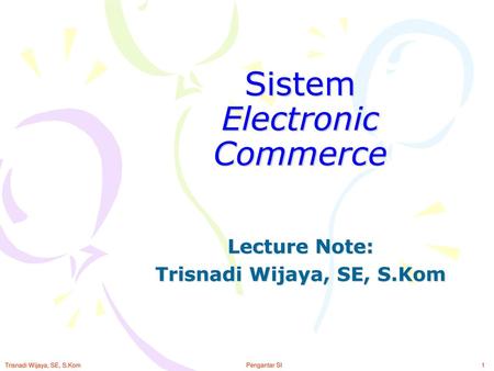 Sistem Electronic Commerce