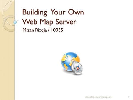 Building Your Own Web Map Server