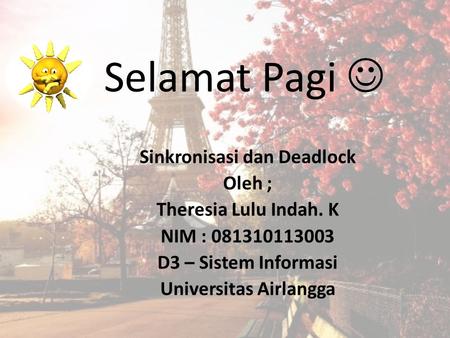 Sinkronisasi dan Deadlock Universitas Airlangga