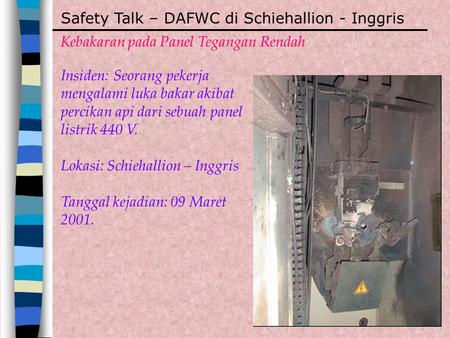 Safety Talk – DAFWC di Schiehallion - Inggris