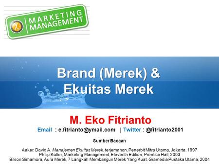 Brand (Merek) & Ekuitas Merek