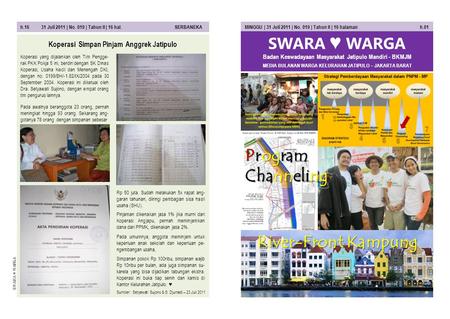 Program Channeling River-Front Kampung SWARA ♥ WARGA