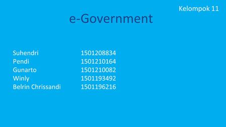 e-Government Kelompok 11