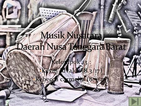 Musik Nusatara Daerah Nusa Tenggara Barat