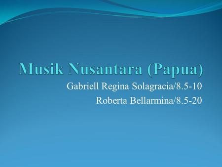 Musik Nusantara (Papua)