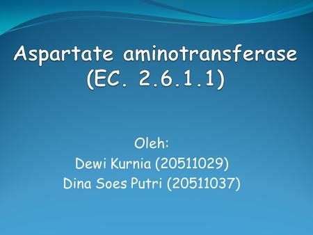 Aspartate aminotransferase (EC )
