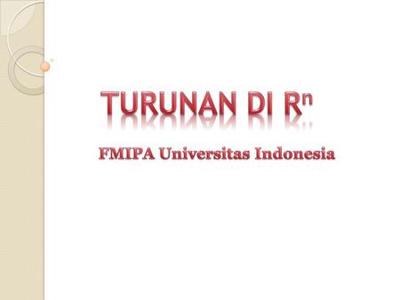 FMIPA Universitas Indonesia