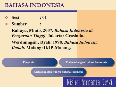 Perkembangan Bahasa Indonesia Keduakan dan Fungsi Bahasa Indonesia