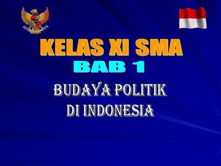 KELAS XI SMA BAB 1 BUDAYA POLITIK DI INDONESIA.