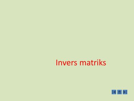 Invers matriks.