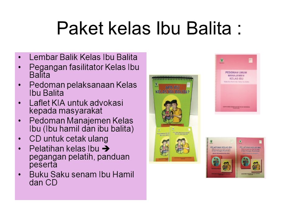 Paket kelas Ibu Balita :